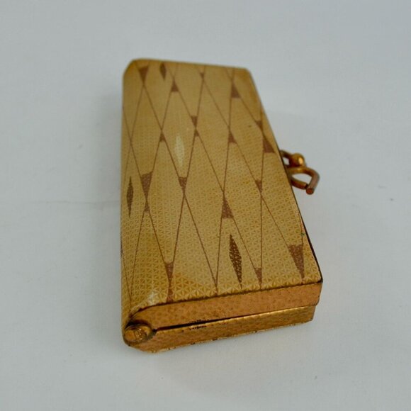 Opticase Spectapurse MCM Vintage Eyeglass Case Kisslock Diamond Pattern - Picture 4 of 7